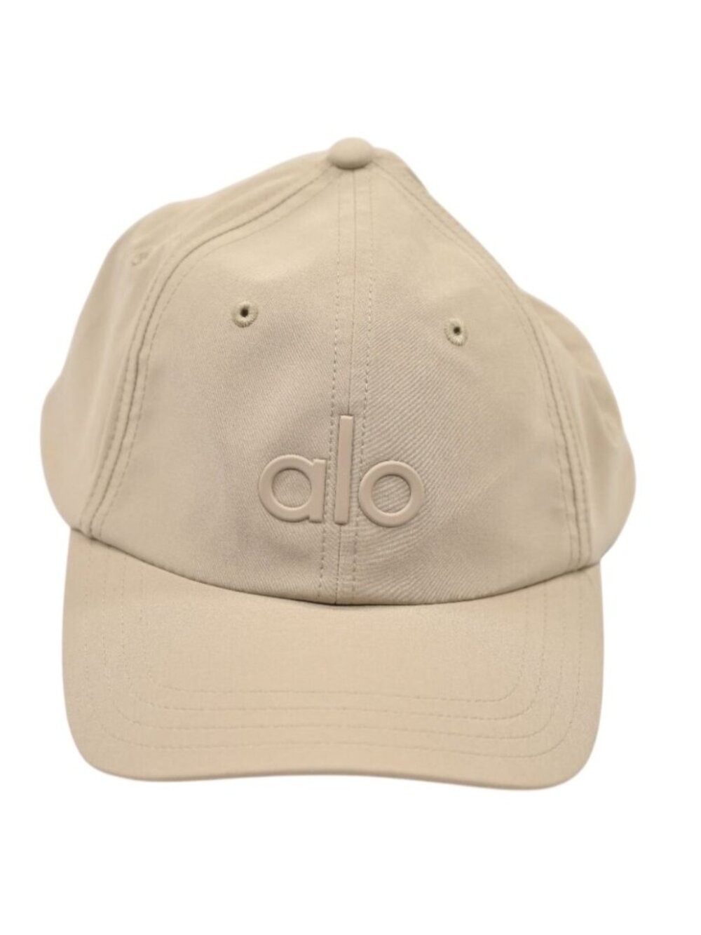 ALO Yoga Beige Logo Baseball Cap